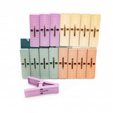 Прищіпка пласт. 16шт PinJia кольорова XJTL4900