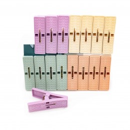 Прищіпка пласт. 16шт PinJia кольорова XJTL4900