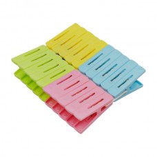 Прищіпка пласт. Кольорова 20шт 6см.7245