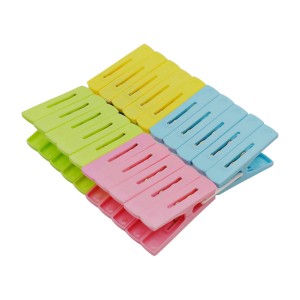 Прищіпка пласт. Кольорова 20шт 6см.7245