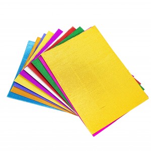 Картон кольоровий А4 гофрований Голографік 10шт