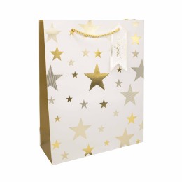 Пакет под. 26*32*10 QZ620B Білий Золотий візерунок