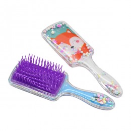 Розчіска дитяча Fashion прямокутна з блискітками S-065