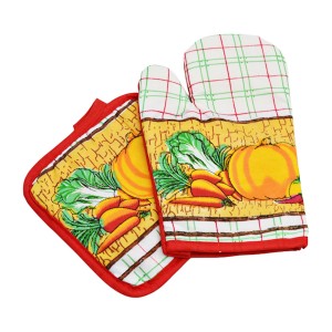 Набір кухонний Onlysun Рукавичка + Прихватка Мікс (арт.Е307-55)