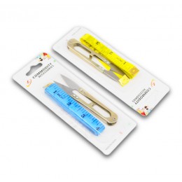 Ножиці д/ниток+сантиметр набір