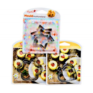 Форма д/печива металева 3шт МІКС