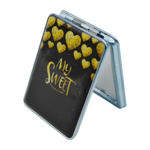 Дзеркало кишенькове двостороннє прямокутне Малюнок МІКС арт.S17