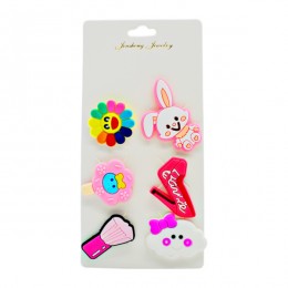 Прикраса для взуття Джибітси 6шт Асорті арт.67-A6-9 *48