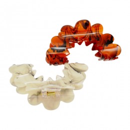 Краб для волосся пластик 1шт 9см Хвилястий Мікс *12