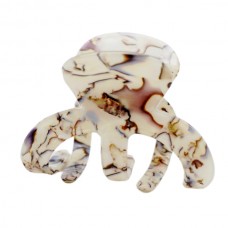 Краб для волосся пластик 1шт 5,5см  Мікс *12