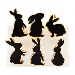 Набір прищіпок декоративних Котики 6 шт