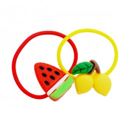 Резинка д/волосся HandMade 2шт кольорова Фрукти Мікс арт. 4094-10