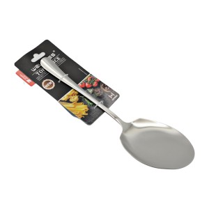 Ложка кухонна WELLMES металева для салата широка 1шт арт.QH7524