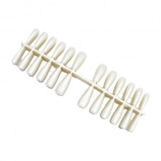 Нігті накладні гелеві на пластині 24шт Білі*10