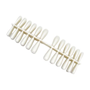 Нігті накладні гелеві на пластині 24шт Білі*10