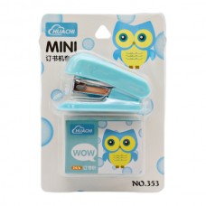Степлер MINI Дитячий +скрепки 24/6 в асортименті арт.353/354/361