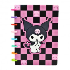 Блокнот А5 Kuromi на кольоровій спіралі арт.2158-2