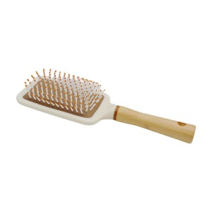 Розчіска Масажка LiangLiang Salon прямокутна широка дерев'яна ручка