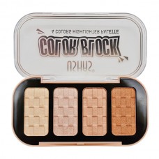Тіні д/повік USHAS Color Block 4-кольори арт.ES4167А/В *24