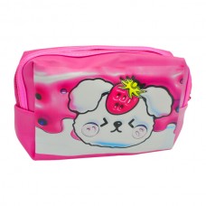 Косметичка жін. Екошкіра принт Котик/Собачка на замочку арт.12102-8 *12