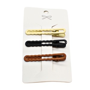 Заколка-прищіпка д/волосся 3шт Мокко Мікс