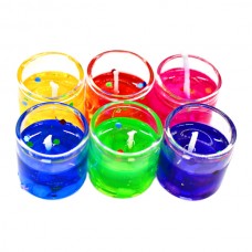 Свічка гелева в стакані /кольорова 1шт