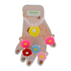 Набір дитячих прикрас  Monsoon children з 5 каблучок і браслета