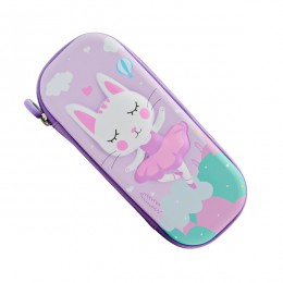 Пенал на 1відділення 3D Котик/Єдиноріг з тримачем д/ручок арт.22232-2 *6