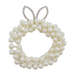 Резинка д/волосся 1шт Перлини з короною арт.3928-6