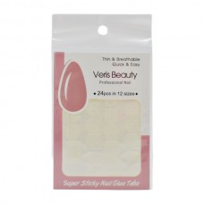 Стікери клейові д/накладних нігтів Veris Beauty 24шт арт.YW-202 *12
