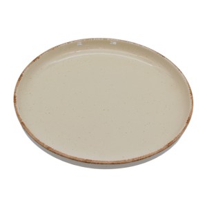 Тарілка керамічна десертна 19,5см Бежева