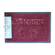 Килим придверний 38*58см гумовий рельєфний WELCOME Мікс