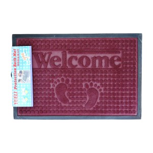 Килим придверний 38*58см гумовий рельєфний WELCOME Мікс