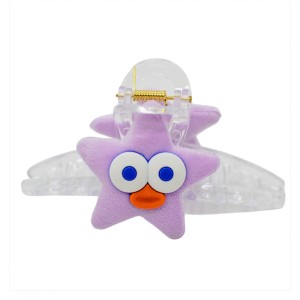 Краб д/волосся пластик 1шт 11см прозорий Іграшкою Мікс арт.B157/158 *12