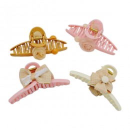 Краб д/волосся пластик 1шт 10-12см Квітка/Бант арт.A117/123/124/128/182 *12