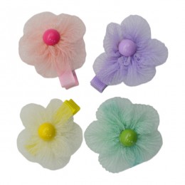 Заколка-прищіпка д/волосся 1шт дитяча Квітка арт.A058 *10