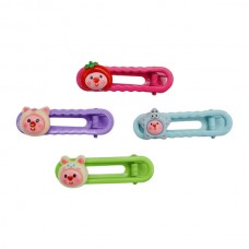 Заколка-прищіпка д/волосся 1шт дитяча Кольорова з декором арт.A079 *10