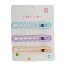 Заколка-прищіпка набір д/волосся Princess Кольорова JZ035 *20
