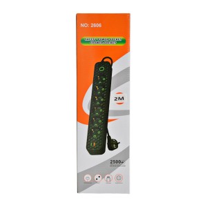 Подовжувач фільтр (6 євро-розетки+3usb) 2м,ар 2606