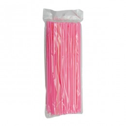 Трубочки д/коктейлів 25,5см 1шт Кольорова Мікс *50