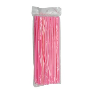 Трубочки д/коктейлів 25,5см 1шт Кольорова Мікс *50