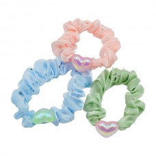 Резинка д/волосся 1шт Органза Серце Перламутрова арт.67#-30