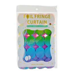 Шторка фотозона Градієнт Круги Мікс 1*2м *12