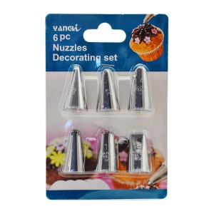 Насадка д/конд. мішка YANGLI Набір 6шт металева арт.108016