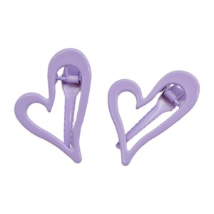 Заколка-прищіпка Thank You 2шт Зайчик/Сердечко Кольорова Мікс арт.JZ036/JZ037 *10