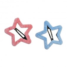 Заколка д/волосся 1шт Зірка Хутряна Кольорова Мікс арт.67#-8 *100