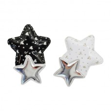 Заколка-прищіпка д/волосся 1шт Зірка подвійна арт.67#-17 *100