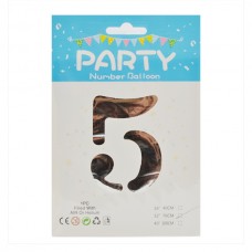 Кулька Повітряна Party 76см цифра 5 Срібло *10