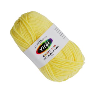 Пряжа д/в'язання Yifei Акрил 50г Лимонна *20