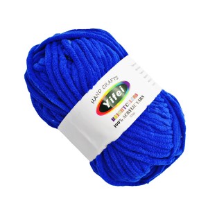 Пряжа д/в'язання Yifei Плюшева 100г Електрик *20